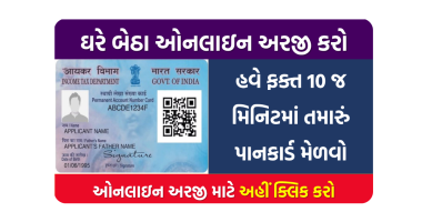 PAN Card: ફક્ત 10 મિનિટમાં ઘરે બેઠા મેળવો પાનકાર્ડ આ રીતે અરજી કરો